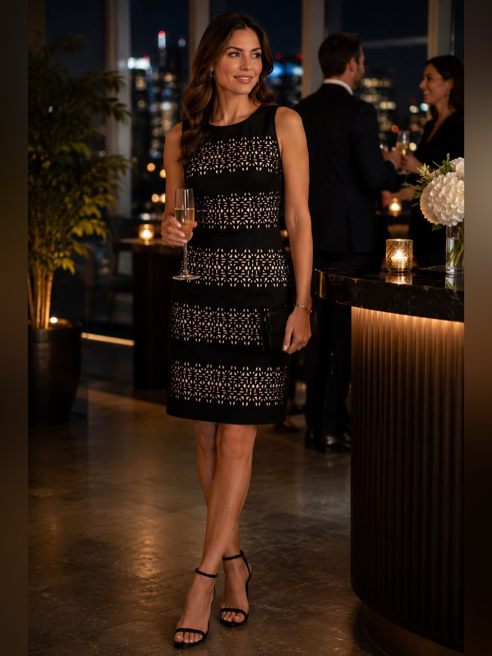 Little Black Dress Cocktail Career Cutout WHBM
